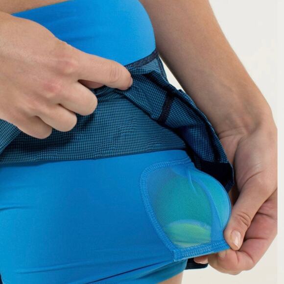 Lululemon Run Pace Setter Skirt cornflower paisley 6 - Picture 6 of 8